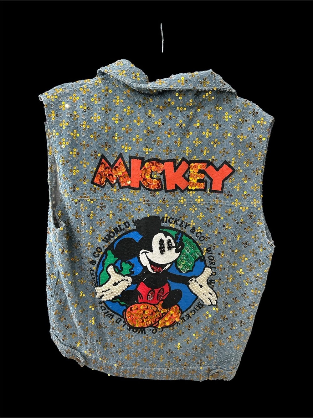 Vintage Mickey Disney embellished jacket. Sz M